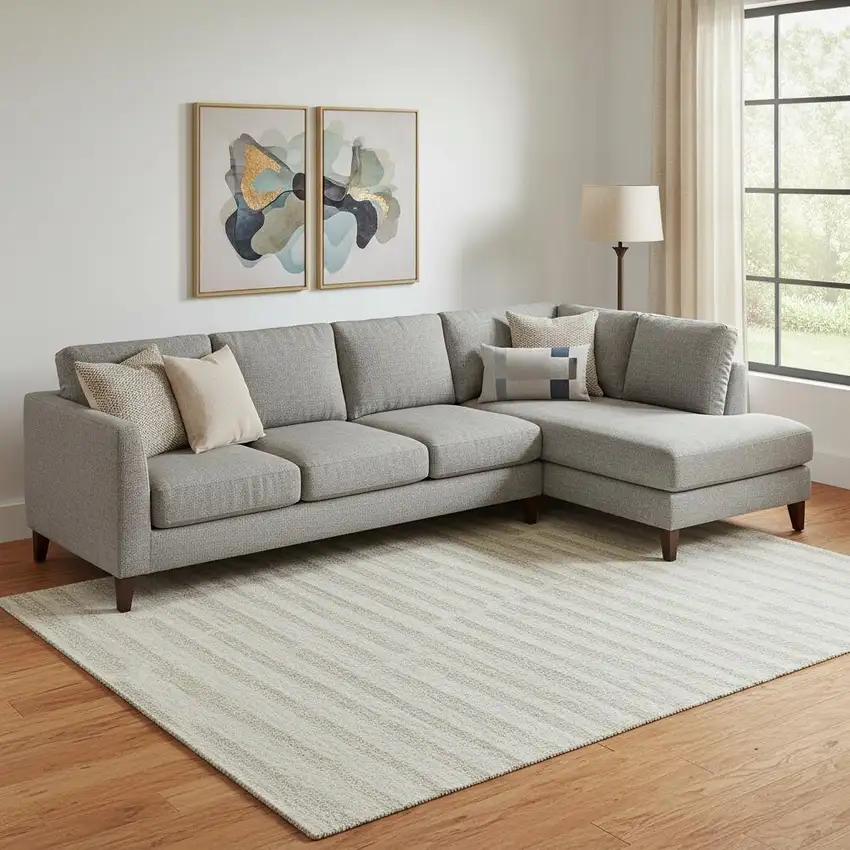 Ivory And Beige Abstract Geometric Washable Area Rug With UV Protection Photo 1