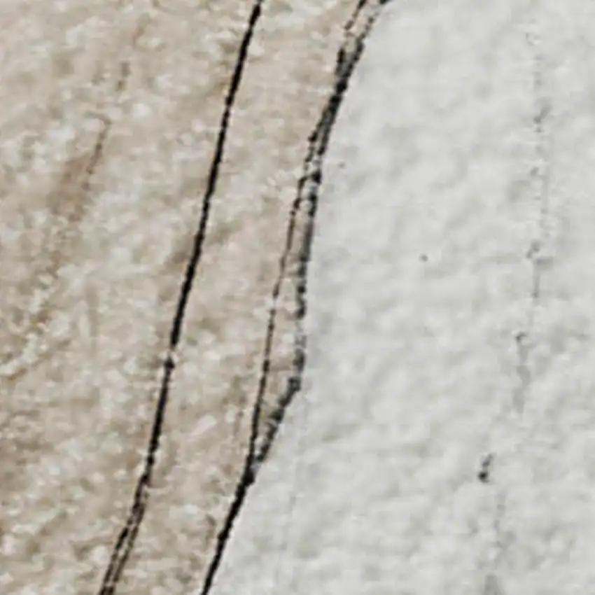 Ivory And Beige Abstract Washable Area Rug With UV Protection Photo 8