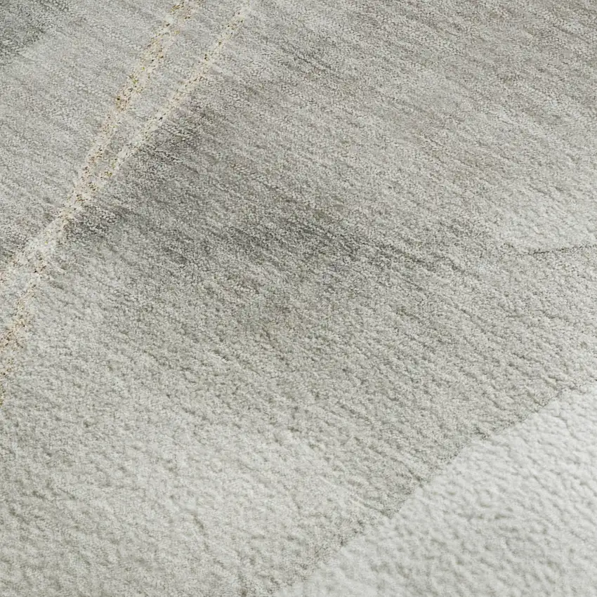 Ivory And Beige Abstract Washable Area Rug With UV Protection Photo 4