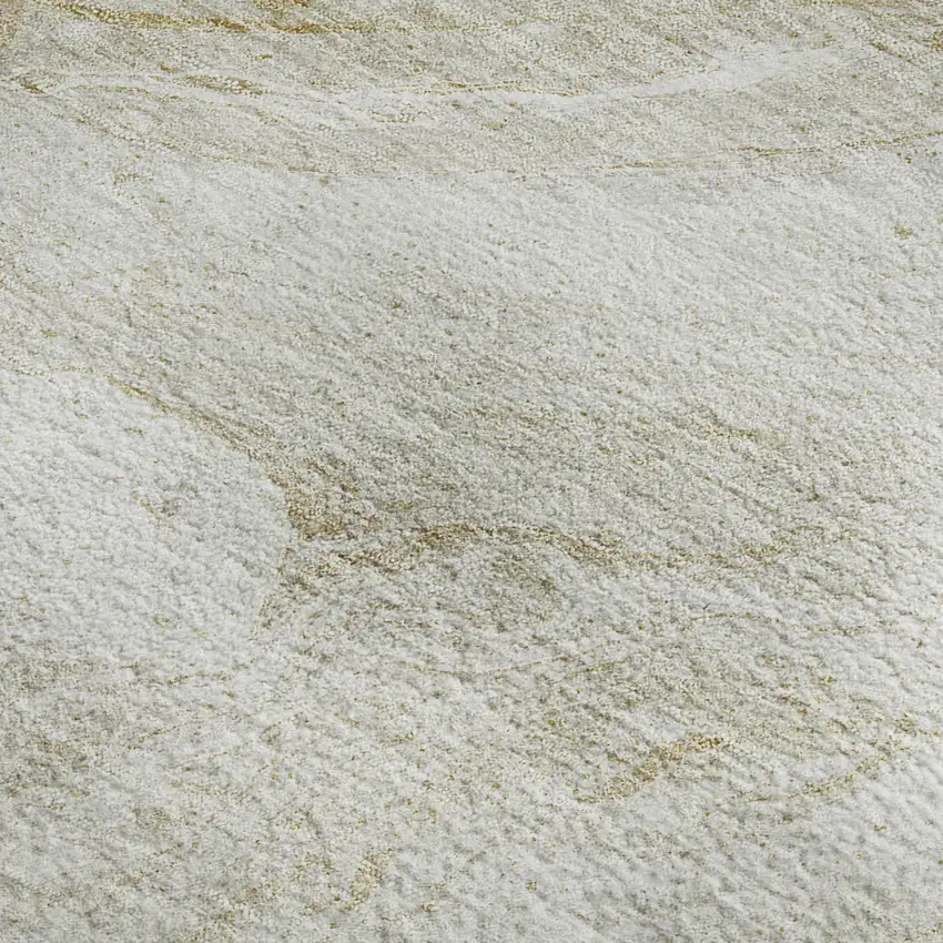 Ivory And Beige Abstract Washable Area Rug With UV Protection Photo 4