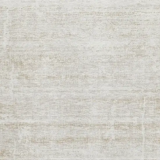 Ivory And Beige Abstract Washable Area Rug With UV Protection Photo 3