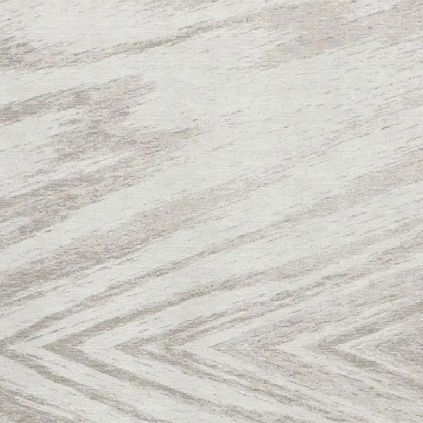 Ivory And Beige Abstract Washable Area Rug With UV Protection Photo 3