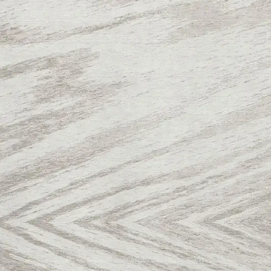 Ivory And Beige Abstract Washable Area Rug With UV Protection Photo 8