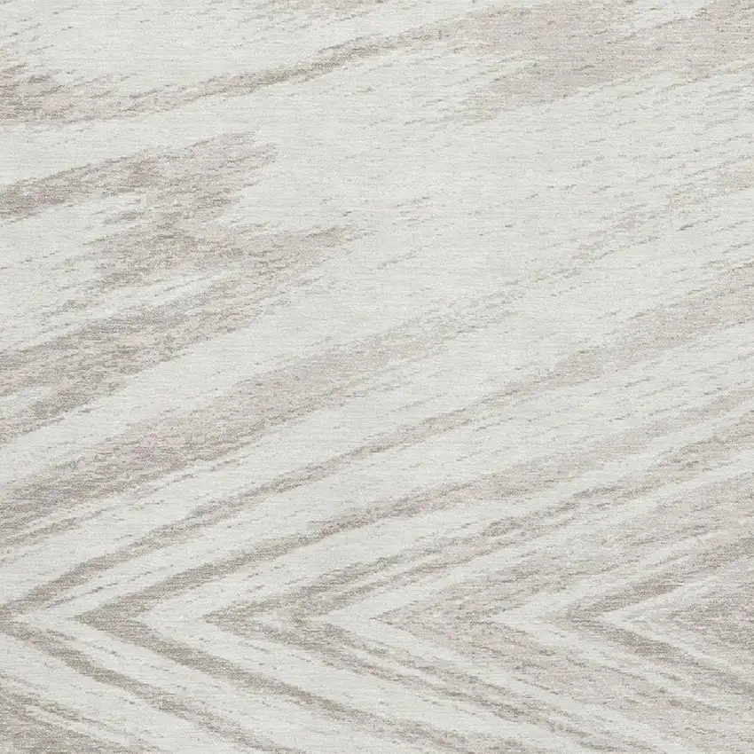 Ivory And Beige Abstract Washable Area Rug With UV Protection Photo 8