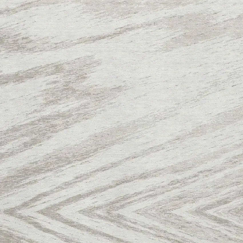 Ivory And Beige Abstract Washable Area Rug With UV Protection Photo 3