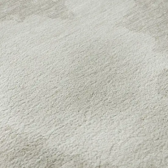 Ivory And Beige Abstract Washable Area Rug With UV Protection Photo 8