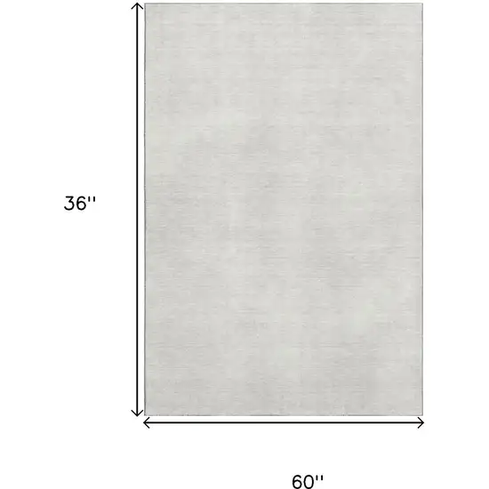 Ivory And Beige Abstract Washable Area Rug With UV Protection Photo 9