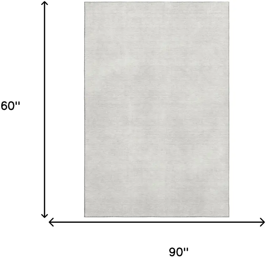 Ivory And Beige Abstract Washable Area Rug With UV Protection Photo 6
