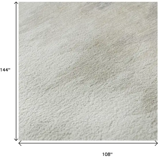 Ivory And Beige Abstract Washable Area Rug With UV Protection Photo 9