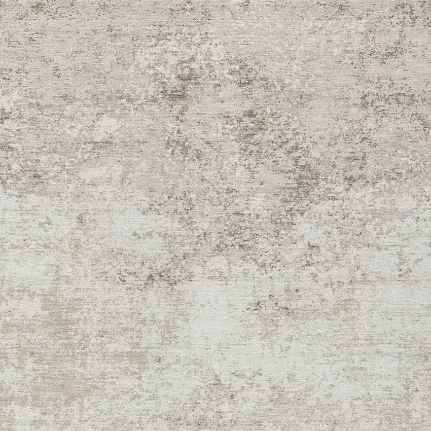 Ivory And Beige Abstract Washable Indoor Outdoor Area Rug Photo 6