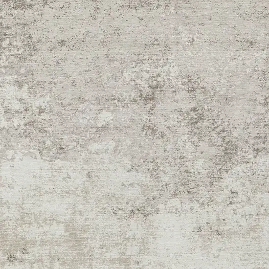 Ivory And Beige Abstract Washable Indoor Outdoor Area Rug Photo 6