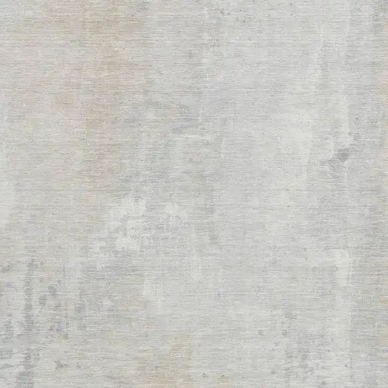 Ivory And Beige Abstract Washable Indoor Outdoor Area Rug Photo 3