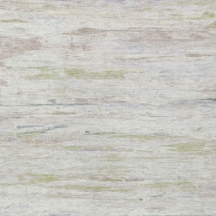 Ivory And Beige Abstract Washable Indoor Outdoor Area Rug Photo 3