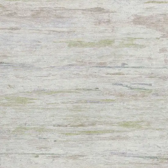 Ivory And Beige Abstract Washable Indoor Outdoor Area Rug Photo 3