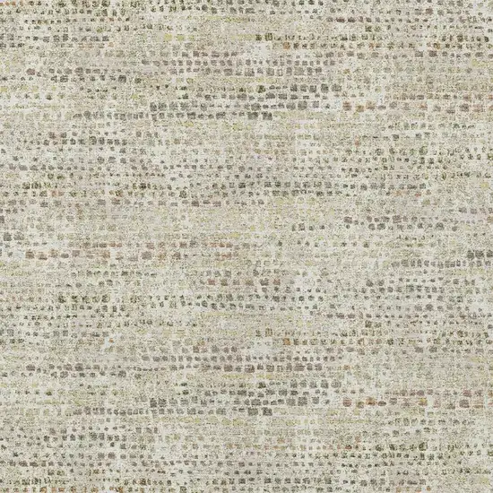 Ivory And Beige Abstract Washable Indoor Outdoor Area Rug Photo 2