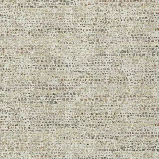 Ivory And Beige Abstract Washable Indoor Outdoor Area Rug Photo 2