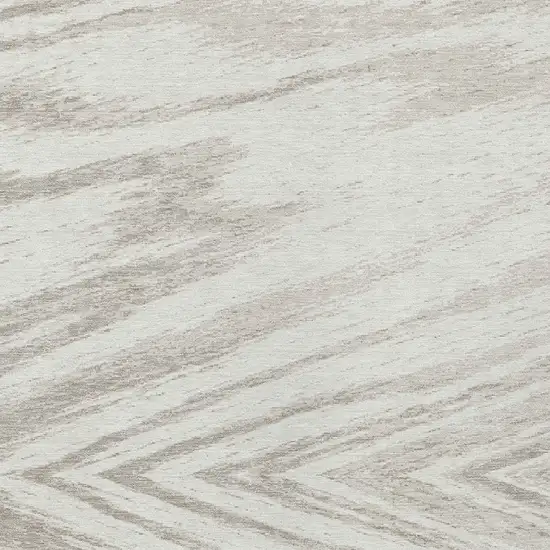 Ivory And Beige Abstract Washable Indoor Outdoor Area Rug Photo 6