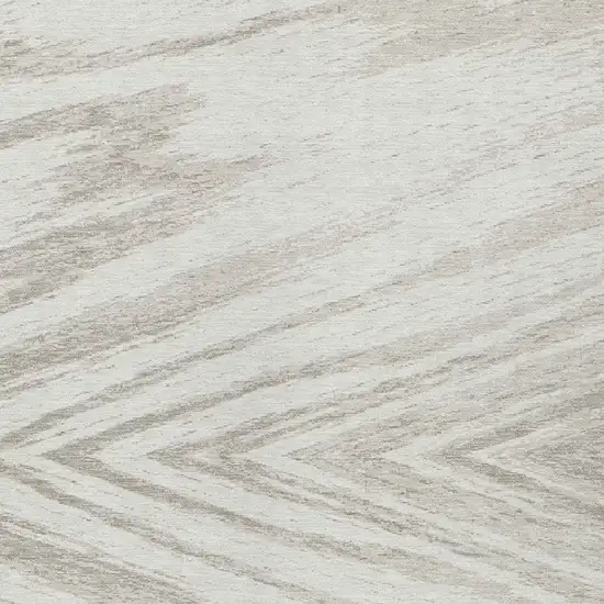 Ivory And Beige Abstract Washable Indoor Outdoor Area Rug Photo 6