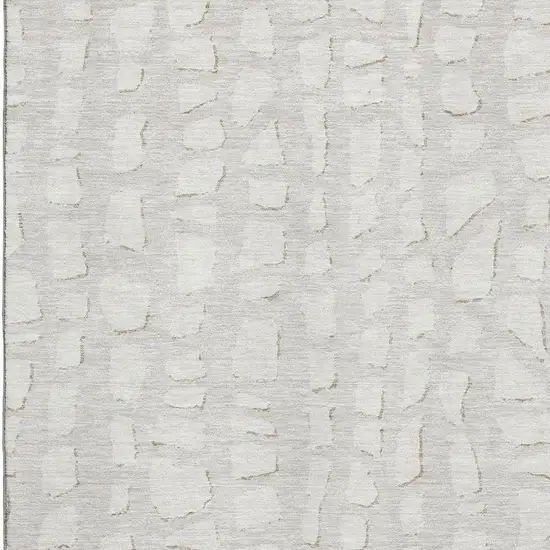 Ivory And Beige Cobblestone Washable Area Rug With UV Protection Photo 3
