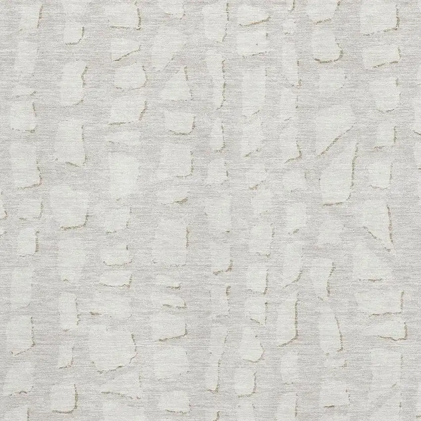 Ivory And Beige Cobblestone Washable Area Rug With UV Protection Photo 3