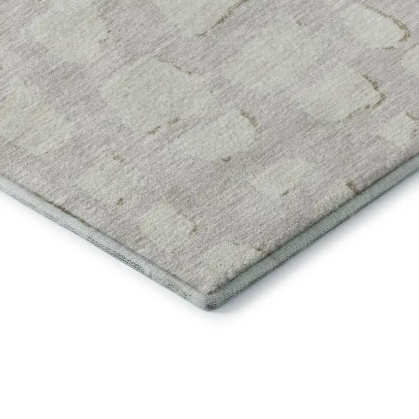Ivory And Beige Cobblestone Washable Area Rug With UV Protection Photo 7