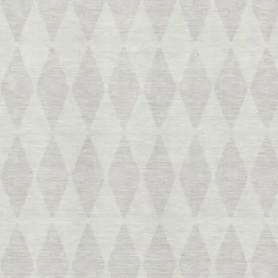 Ivory And Beige Diamond Washable Area Rug With UV Protection Photo 3