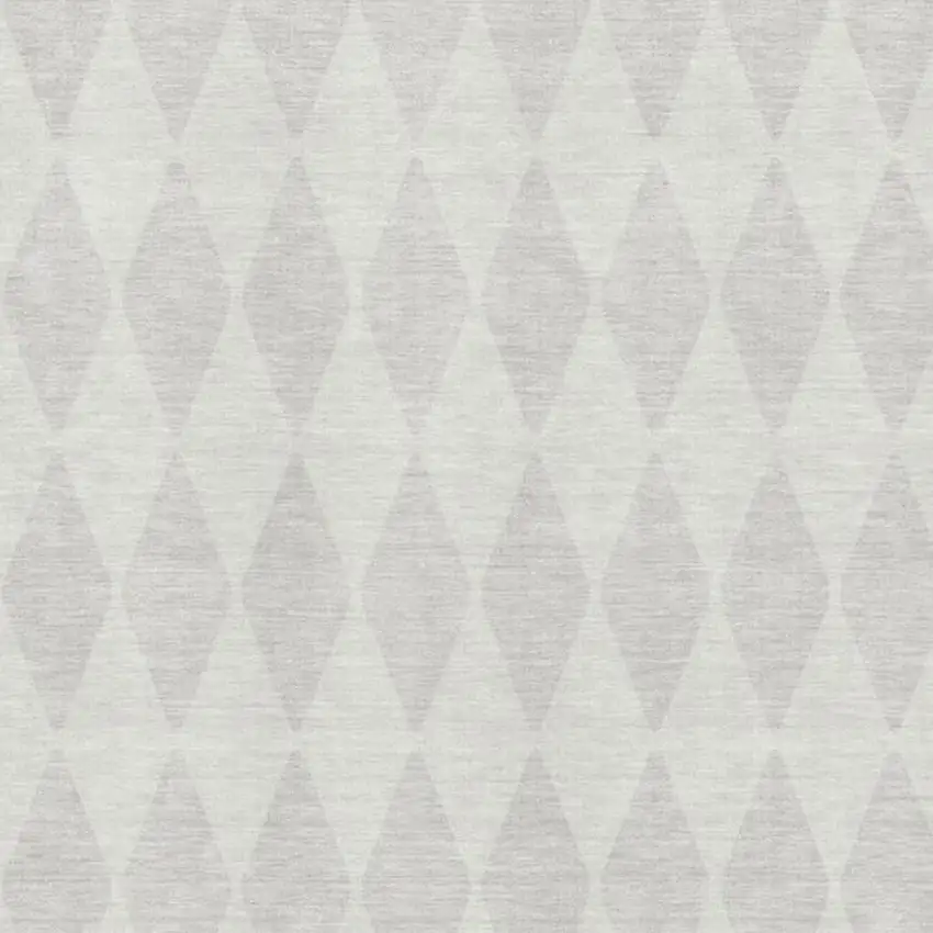 Ivory And Beige Diamond Washable Area Rug With UV Protection Photo 3