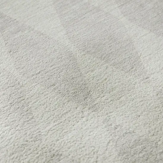 Ivory And Beige Diamond Washable Area Rug With UV Protection Photo 8
