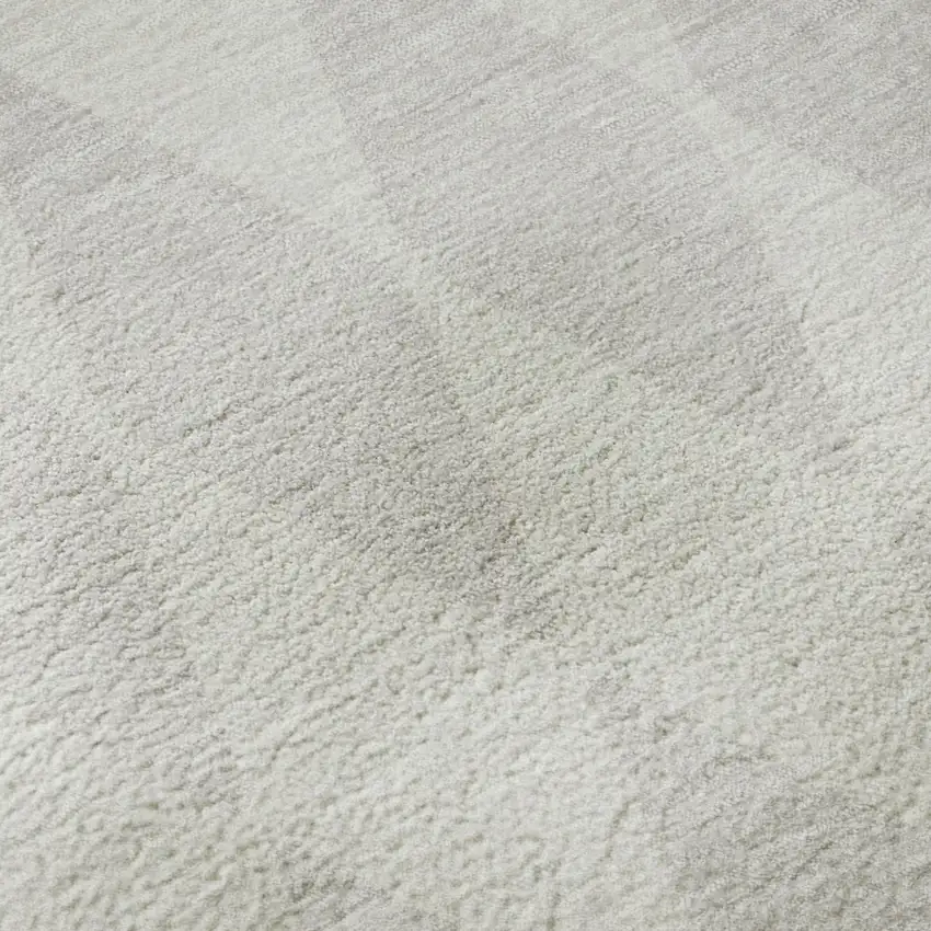 Ivory And Beige Diamond Washable Area Rug With UV Protection Photo 8
