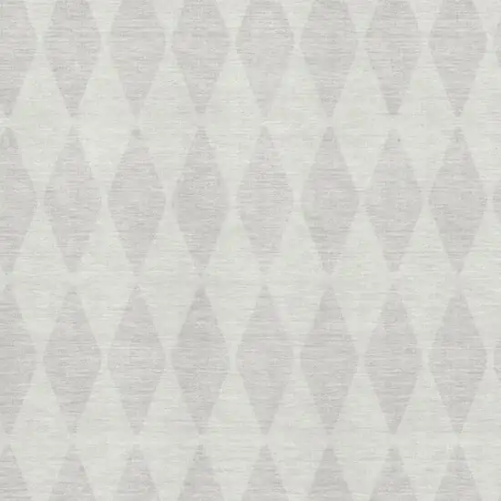 Ivory And Beige Diamond Washable Area Rug With UV Protection Photo 3