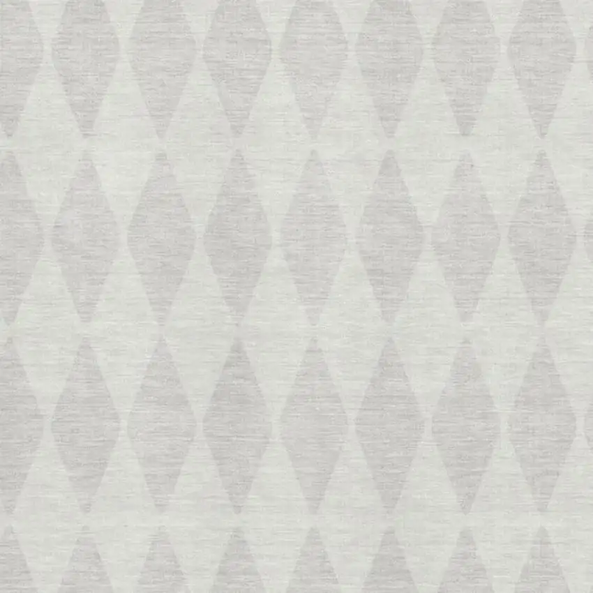 Ivory And Beige Diamond Washable Area Rug With UV Protection Photo 3