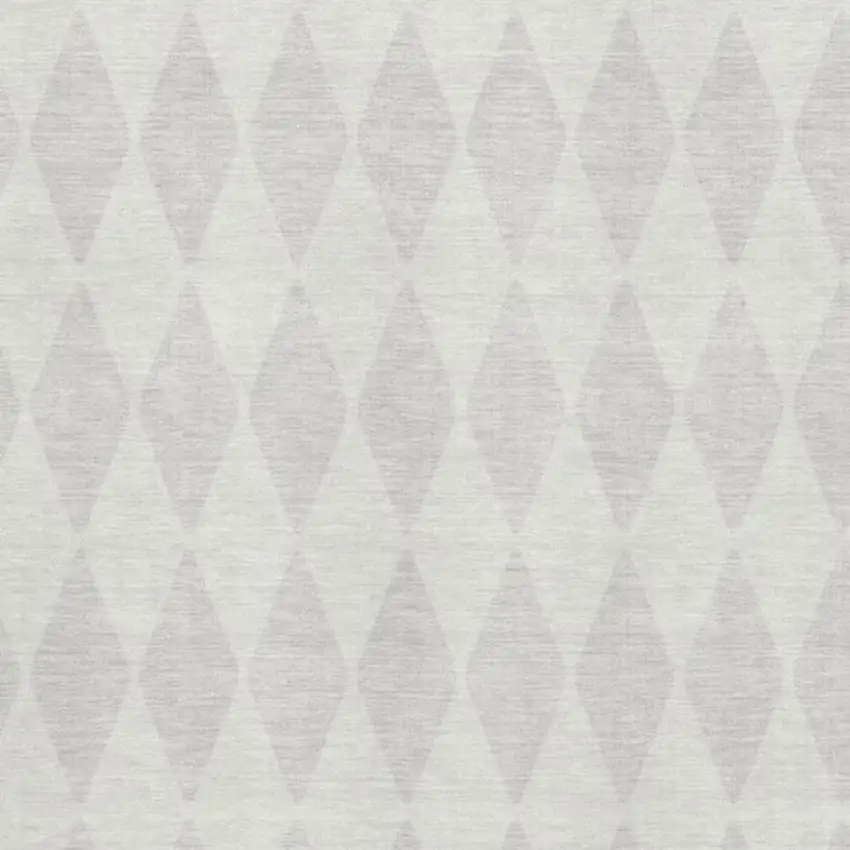 Ivory And Beige Diamond Washable Area Rug With UV Protection Photo 3