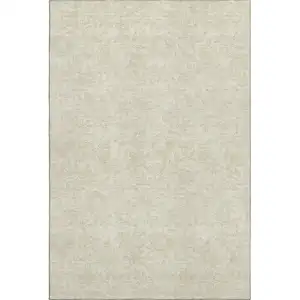 Photo of Ivory And Beige Floral Washable Area Rug With UV Protection