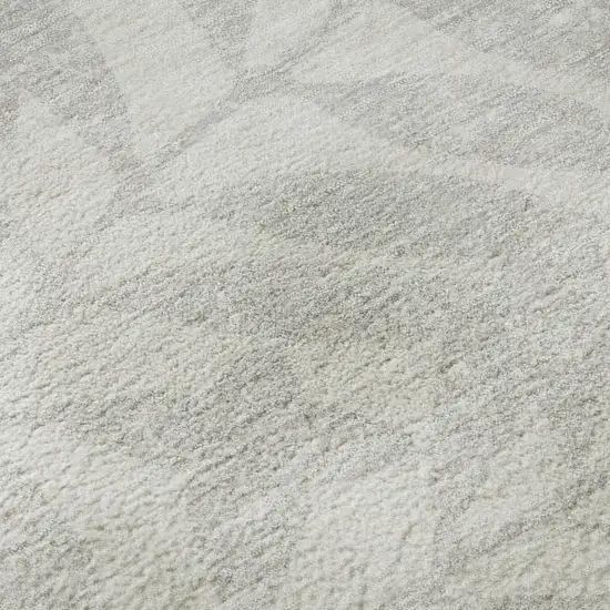 Ivory And Beige Floral Washable Area Rug With UV Protection Photo 7