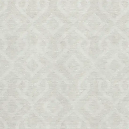 Ivory And Beige Geometric Washable Area Rug With UV Protection Photo 3