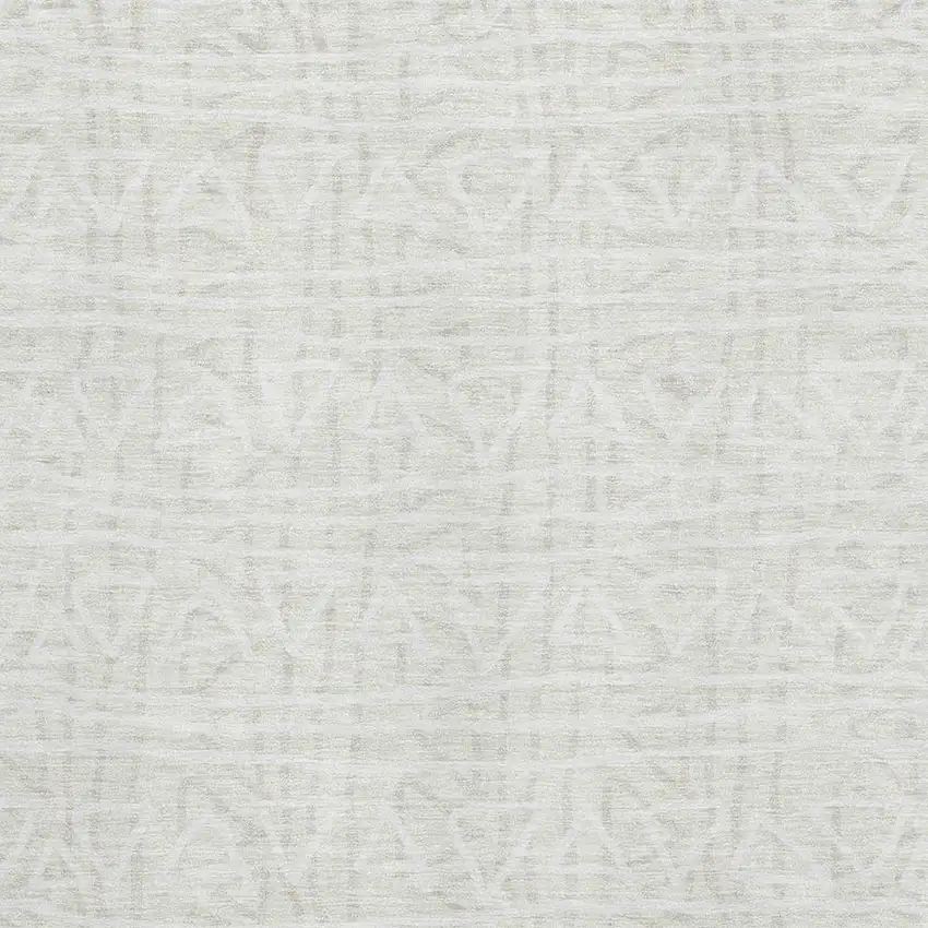 Ivory And Beige Geometric Washable Area Rug With UV Protection Photo 3