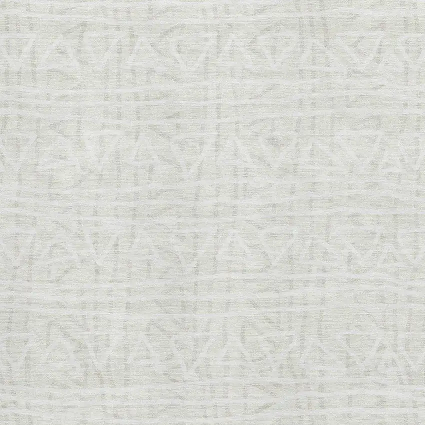 Ivory And Beige Geometric Washable Area Rug With UV Protection Photo 3