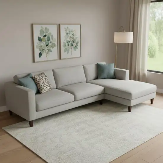 Ivory And Beige Geometric Washable Area Rug With UV Protection Photo 1