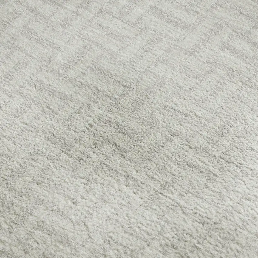 Ivory And Beige Geometric Washable Area Rug With UV Protection Photo 3