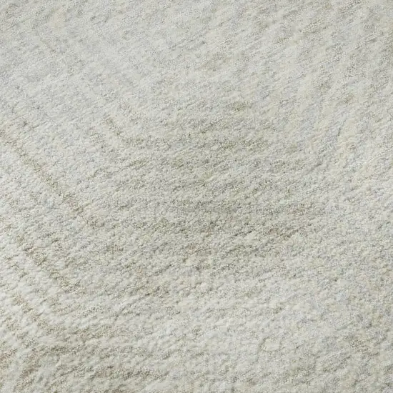 Ivory And Beige Geometric Washable Area Rug With UV Protection Photo 8
