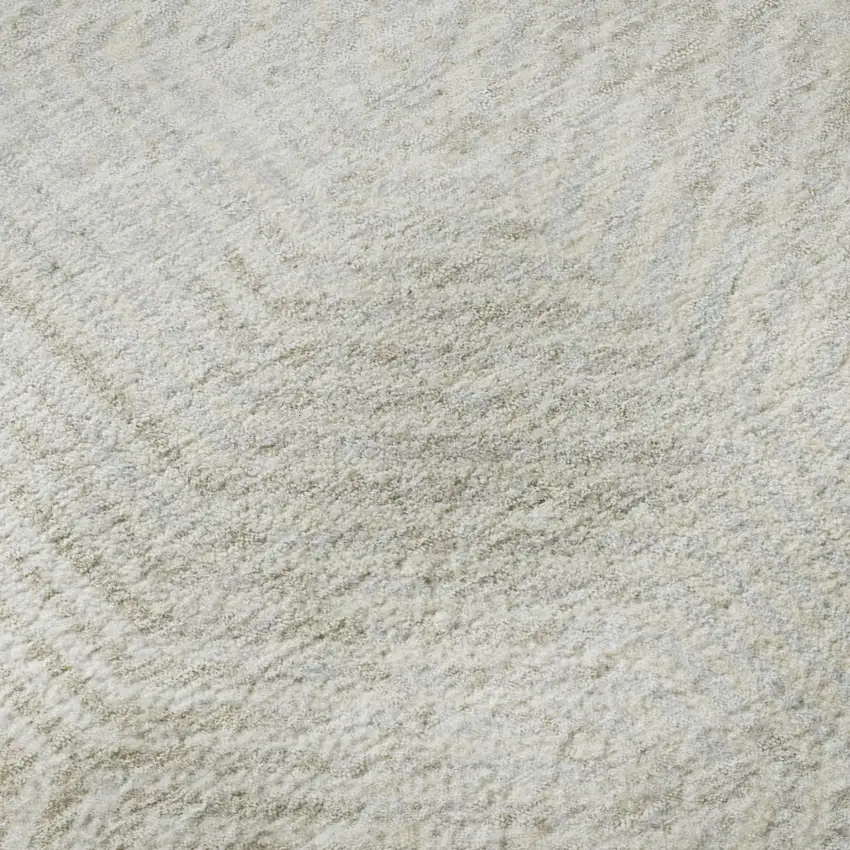 Ivory And Beige Geometric Washable Area Rug With UV Protection Photo 8