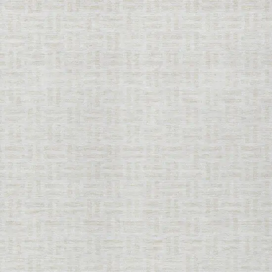 Ivory And Beige Geometric Washable Indoor Outdoor Area Rug Photo 6
