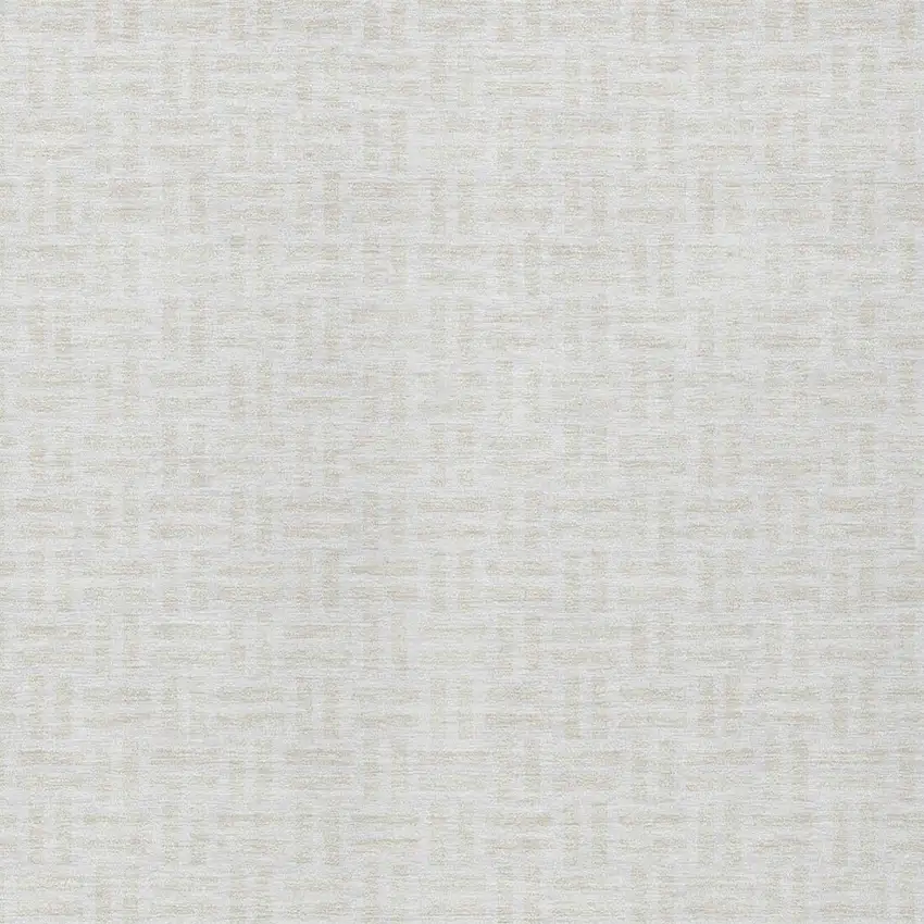 Ivory And Beige Geometric Washable Indoor Outdoor Area Rug Photo 6