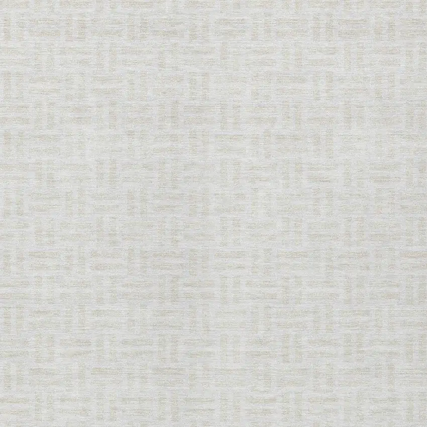 Ivory And Beige Geometric Washable Indoor Outdoor Area Rug Photo 6