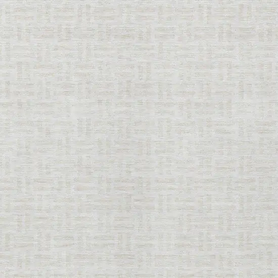 Ivory And Beige Geometric Washable Indoor Outdoor Area Rug Photo 6