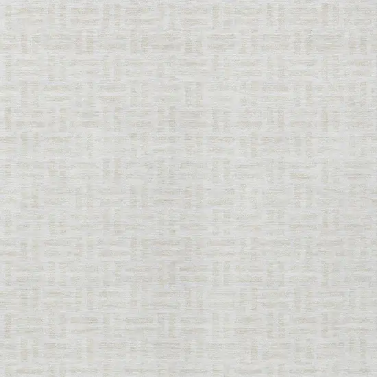 Ivory And Beige Geometric Washable Indoor Outdoor Area Rug Photo 6