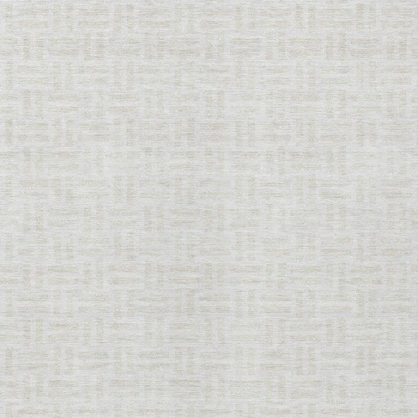 Ivory And Beige Geometric Washable Indoor Outdoor Area Rug Photo 6
