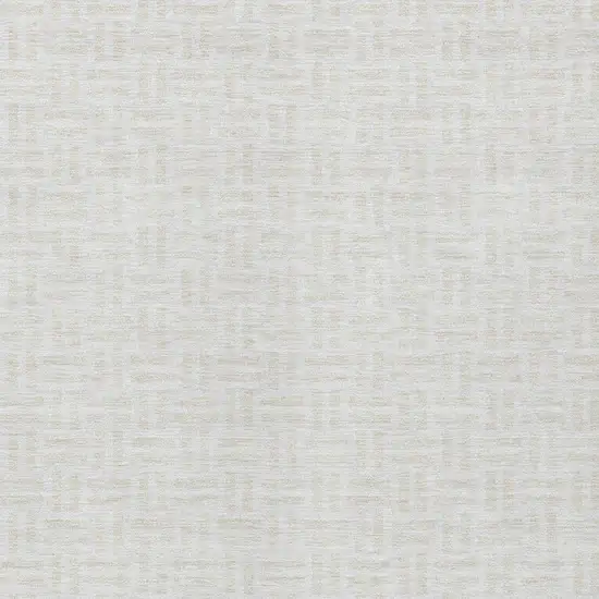 Ivory And Beige Geometric Washable Indoor Outdoor Area Rug Photo 6