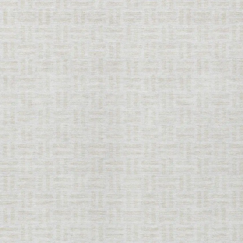 Ivory And Beige Geometric Washable Indoor Outdoor Area Rug Photo 6