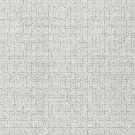 Ivory And Beige Geometric Washable Indoor Outdoor Area Rug Photo 5